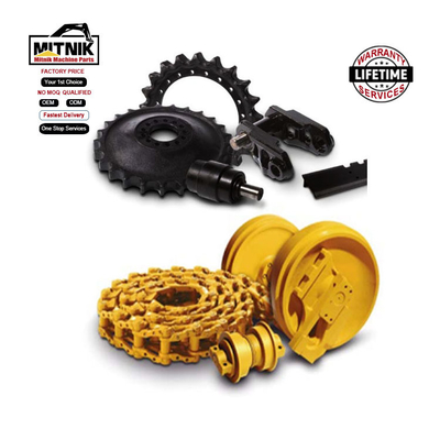 PC200-1/2/3/5/6 Excavator Undercarriage Parts Steel Bottom Roller Track Roller with 2