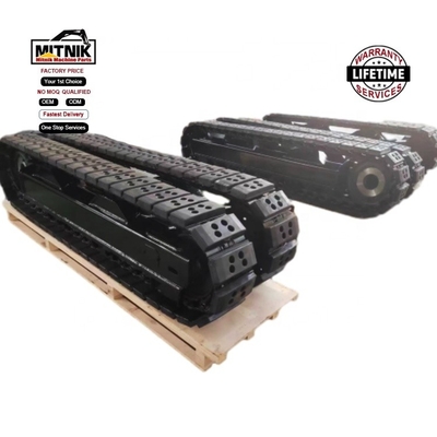 Farms Customized 3Ton Rubber Crawler Rubber Track Chassis Track Undercarriage Frame