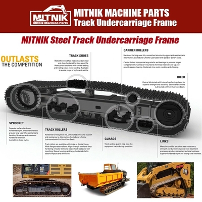 Farms Customized 3Ton Rubber Crawler Rubber Track Chassis Track Undercarriage Frame