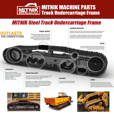 12T Steel Crawler Track Side Frame Undercarriage Frame for Excavator and Customized