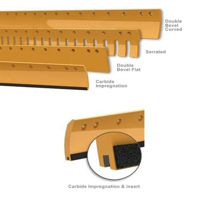 Yellow 4T-2242 Bucket Cutting Edge Forging Technique for Caterpillar 120G 12G Grader