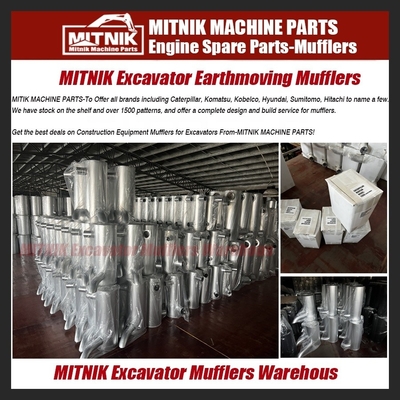 E320GC Excavator Muffler Diesel Engine Exhaust Silencer with Forging Casting Technique