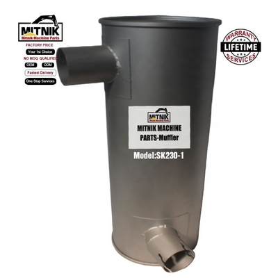 OEM SK230-1 Excavator Digger Exhaust Construction Machinery Parts Silencer Muffler