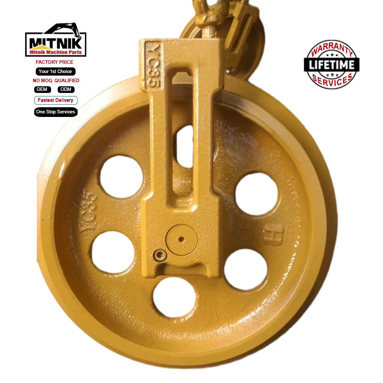 195KGS Weight YUCHAI YC35 Idler Excavator Front Idler Assembly with Durable Material
