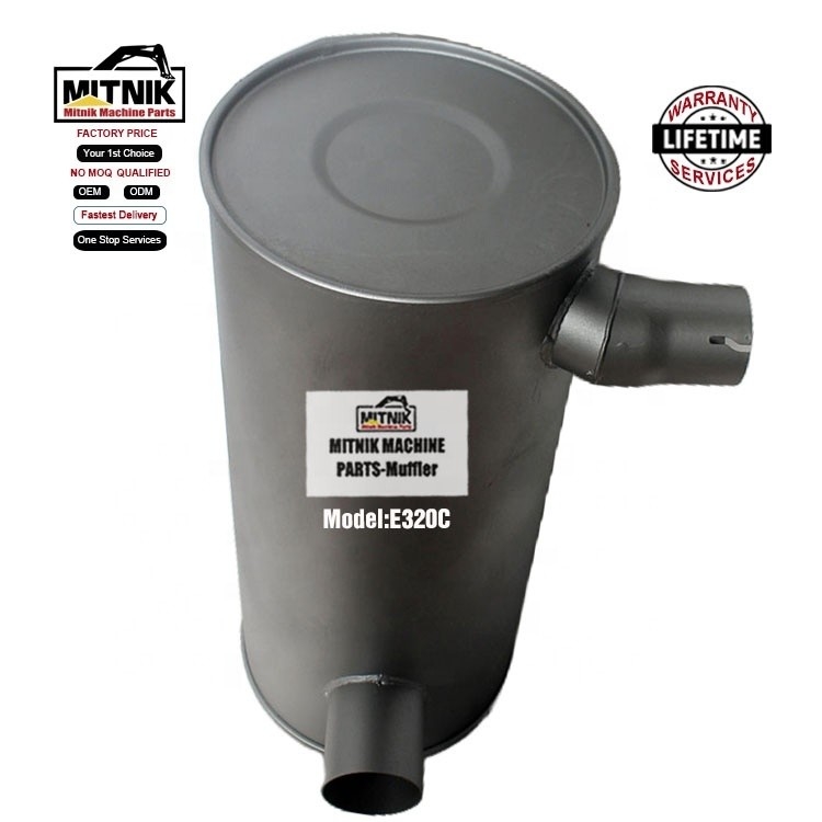 E70B Excavator Digger Exhaust Silencer Muffler Spare Parts for Construction Machinery