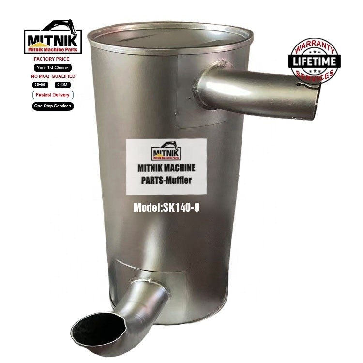 E320GC Excavator Muffler Diesel Engine Exhaust Silencer with Forging Casting Technique