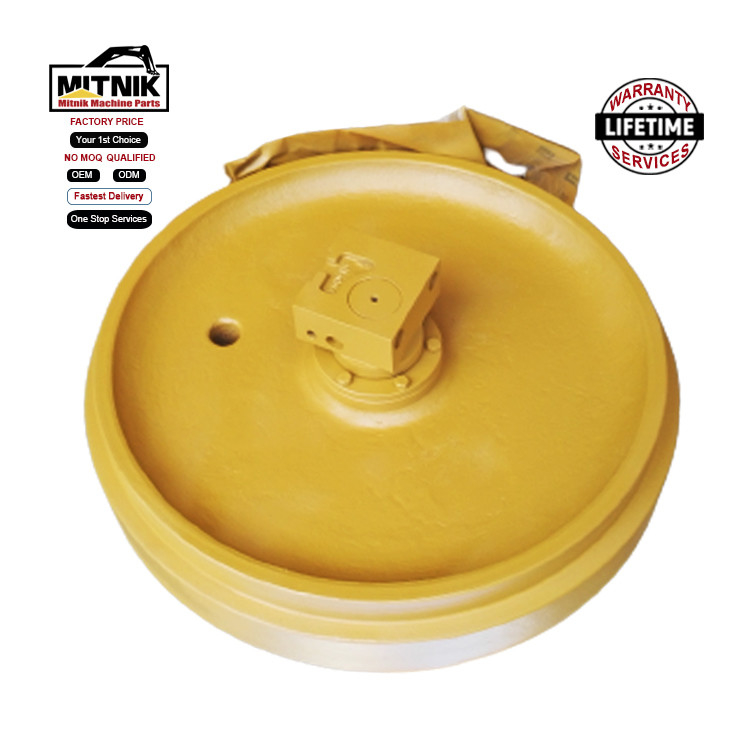 D38 D375 Front Idler Assy For Bulldozer Komatsu Surface Hardness HRC52-58 Yellow/Black